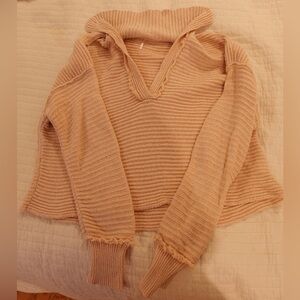Free People Ribbed Tan Women's Cardigan